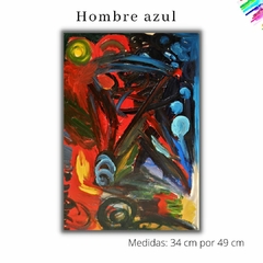 Hombre azul