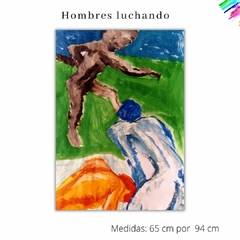 Hombres luchando