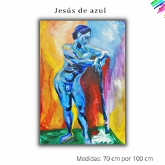 Jesús de azul