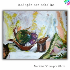 Bodegón con cebollas