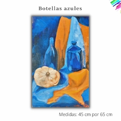 Botellas azules