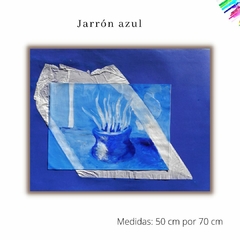 Jarrón azul