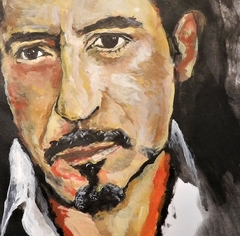 Retrato de Robert Downey - arte La Lucila