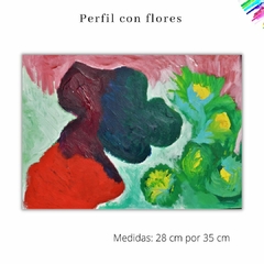 Perfil con flores