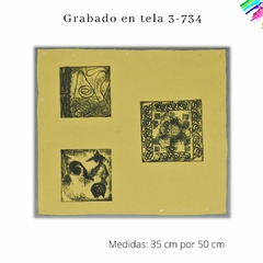 Grabado en tela 3-734