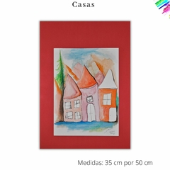 Acuarela de casas