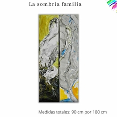 Cemento de padre - Número 2 de 3 de la Sombría familia. - arte La Lucila