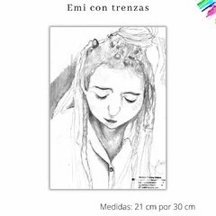 Emilia con trenzas