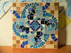 Mosaico "azul dinámico" - tienda online