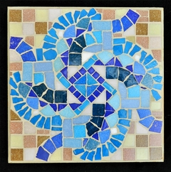 Mosaico "azul dinámico"