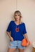 Blusa Hanna em decote V Viscolycra