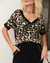 Conjunto Blusa Animal Print com Calça Flare - loja online