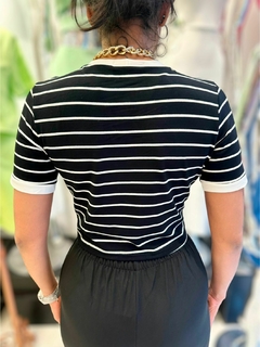 Blusa feminina Cropped Oversized Listrada - comprar online