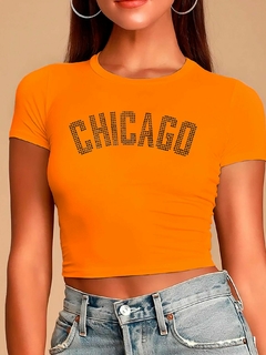 Cropped Com Pedraria Chicago - comprar online