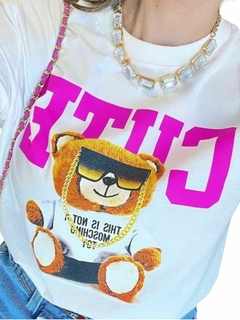 Blusa T-shirt feminina CUTE 100% Algodão