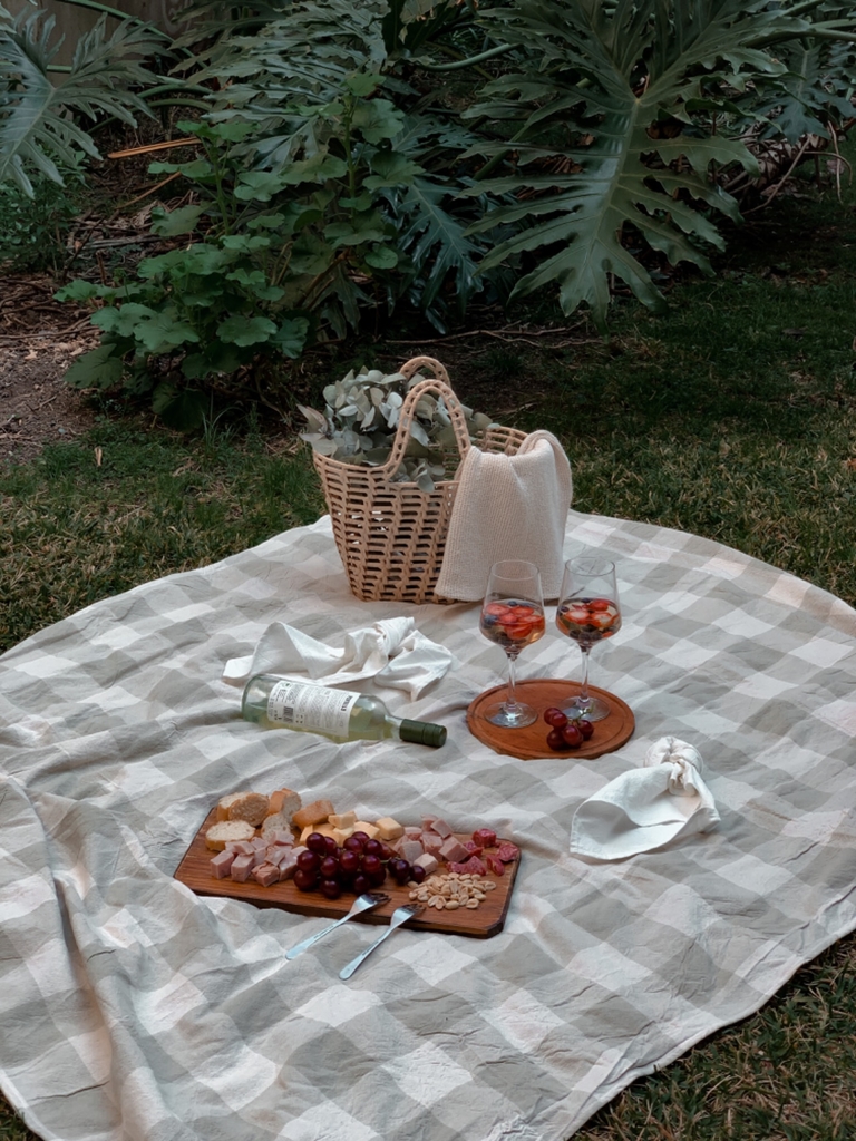 Mantel picnic beige - 220 x 150 - SOBRE LA MESA