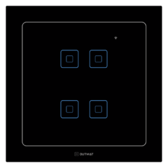 Interruptor Wi-Fi 4x4 sem neutro - 4 Botões Preto - comprar online