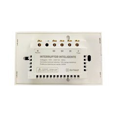 Interruptor Wi-Fi 4x2 - Branco 3 Botões na internet