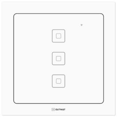 Interruptor Wi-Fi 4x4 - 3 Botões Branco