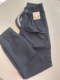 Pantalón de gabardina azul