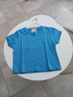 Remera lisa azul