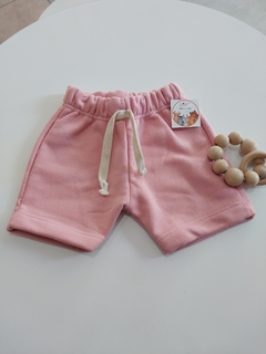 Short de algodón rosa