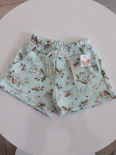 Short flores celeste