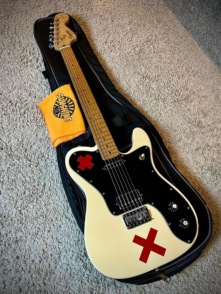 Squier Telecaster Deryck Whibley Signature 2007 Vintage White.