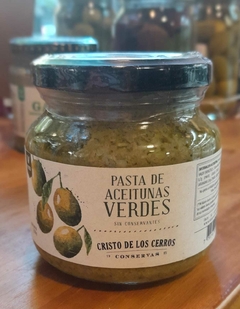 Pasta de aceitunas verdes