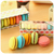 Kit com 5 borrachas de Macaron