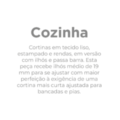 Cortina 3,00x1,20 Branco Cozinha Brisa na internet