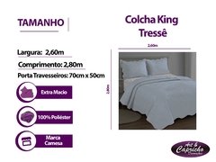 Colcha King 2.80x2.60 Tressê - loja online