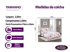 Colcha Casal 2.20x2.40 Evolution Patchwork - Art & Capricho  | Cama, mesa, banho, cortinas, tapetes e decorações em geral!