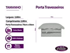 Colcha King 2.80x2.60 Duque - Art & Capricho  | Cama, mesa, banho, cortinas, tapetes e decorações em geral!