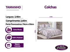 Colcha Queen 2.40x2.60 Evolution Patchwork - Art & Capricho  | Cama, mesa, banho, cortinas, tapetes e decorações em geral!