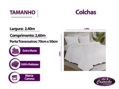 Colcha Queen 2.40x2.60 Liora - Art & Capricho  | Cama, mesa, banho, cortinas, tapetes e decorações em geral!