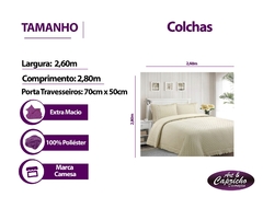 Imagem do Kit Colcha Queen 2.40x2.60 Bordado Inglês