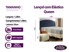 Imagem do Lençol com Elástico Queen 1.58x1.98x35 Altenburg