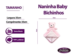 Naninha Baby 35x35 Bichinhos - comprar online