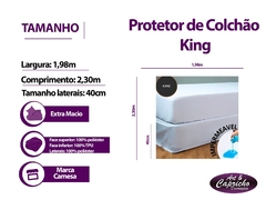 Protetor de Colchão King 1.98x2.03x40 - Art & Capricho  | Cama, mesa, banho, cortinas, tapetes e decorações em geral!