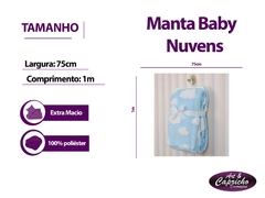 Manta Baby 75x1.00 Nuvens na internet