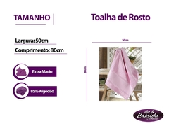 Toalha de Rosto 50x80 Velour Artesanalle