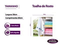 Toalha de Rosto Velour 50x80 Bella - comprar online