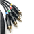 Sleeved Mini Snake. 4RCA ↔ 4RCA (Cod: SNK4RCA) - Western Cables Store