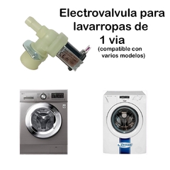 Electrovalvula para lavadoras de una vía