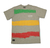 camiseta chronic cinza estampa cores do reggae 