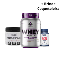 Combo01- Whey Pote MSL - Creatina 100g - Bcaa 60caps na internet