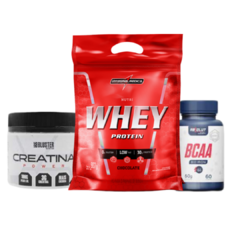 Combo03 - Nutriwhey Refil Integralmedica - Creatina 100g - Bcaa 60caps