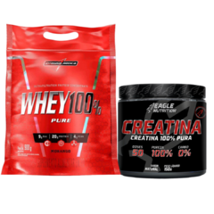 Combo06- Whey 100% Refil Max Titanium + Creatina 150g Eagle - loja online