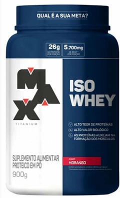 Iso Whey 900g Max Titanium na internet